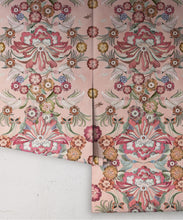 Load image into Gallery viewer, Hummingbird Garden Wallpaper - Colorway: Fairy Floss - Rolls