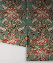 Load image into Gallery viewer, Hummingbird Garden Wallpaper - Colorway: Teal - Rolls