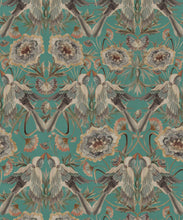 Load image into Gallery viewer, Paloma Wallpaper - Colorway: Teal - Swatch