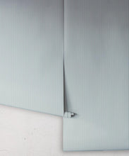 Load image into Gallery viewer, Ticking Stripe (Future Traditions) Wallpaper - Colourway: Seaside Fog - Roll