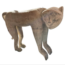 Load image into Gallery viewer, pair vintage whitewashed carved monkeys