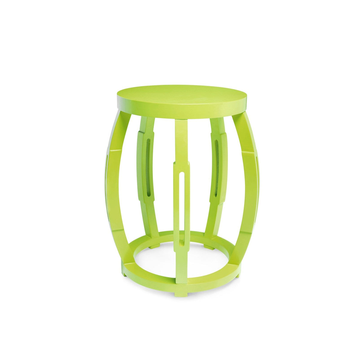 spring green taboret stool/side table