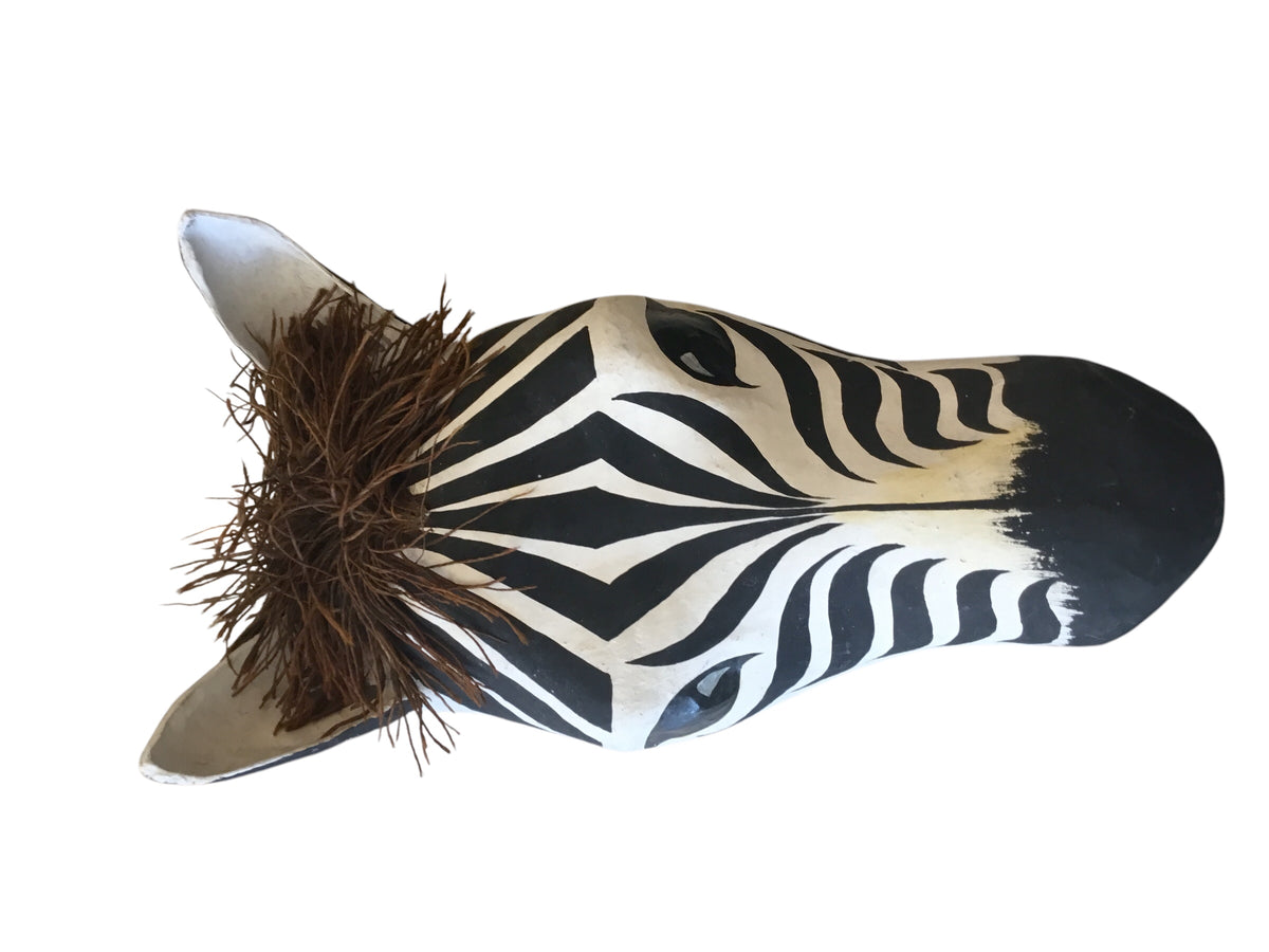 paper mache zebra