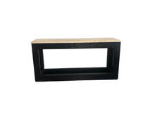 Load image into Gallery viewer, VINTAGE RATTAN CONSOL WITH STONE TOP