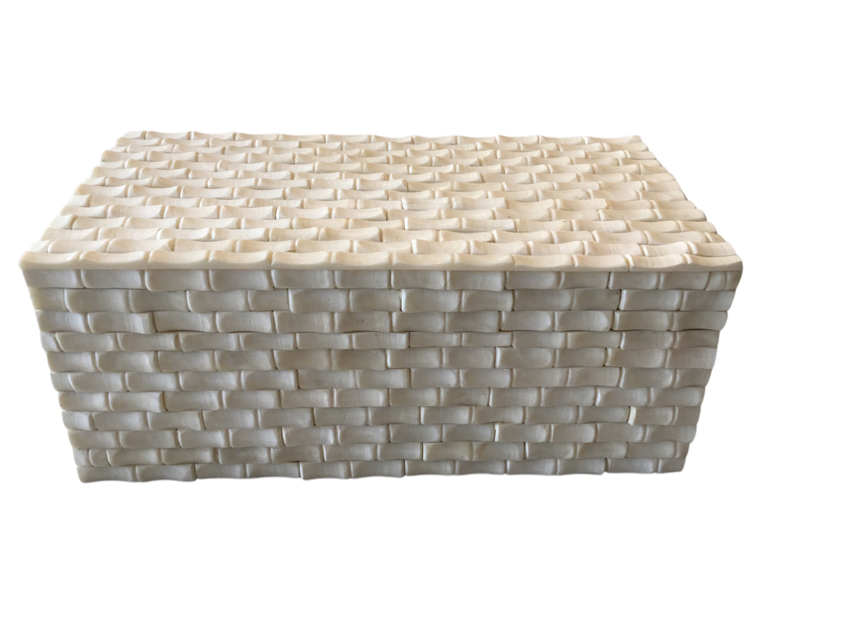 ivory colored bone box
