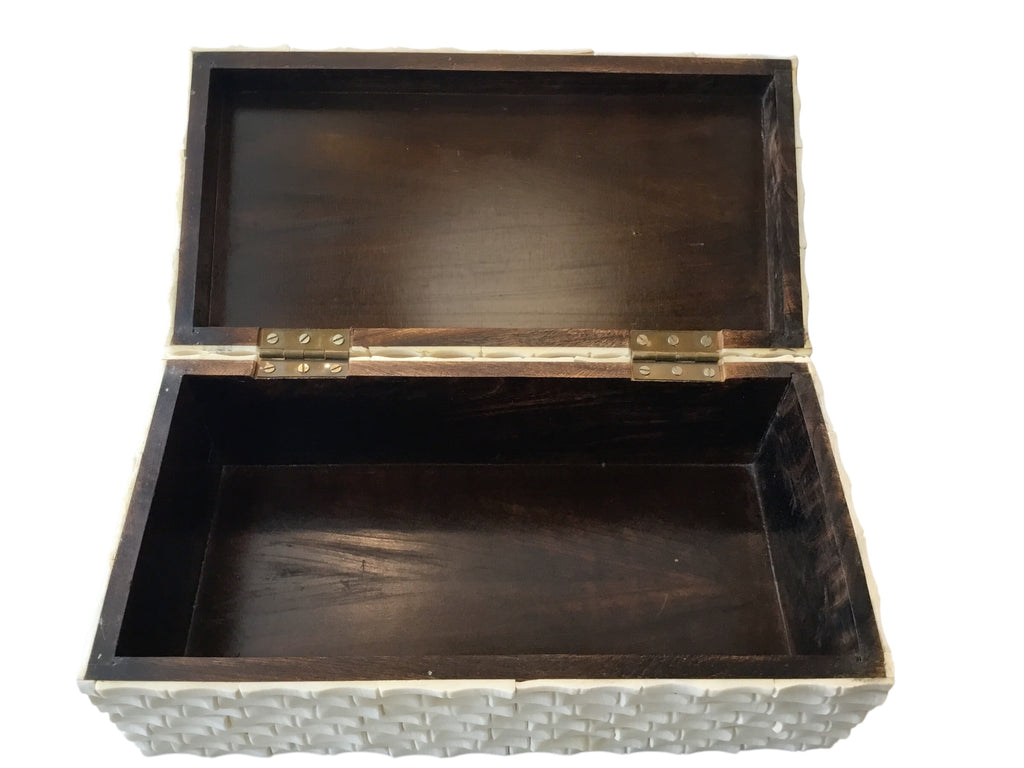 ivory colored bone box