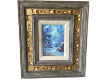 Load image into Gallery viewer, framedoriginal art tropical scenery in blues