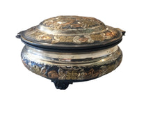 Load image into Gallery viewer, METAL FLORAL POT WITH LID