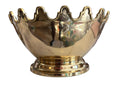 vintage brass crown bowl