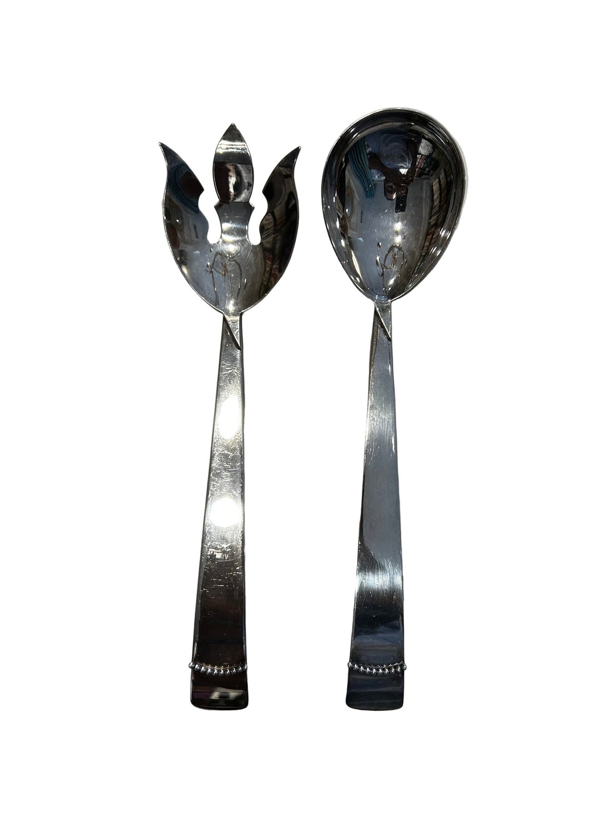 silver serving utensils