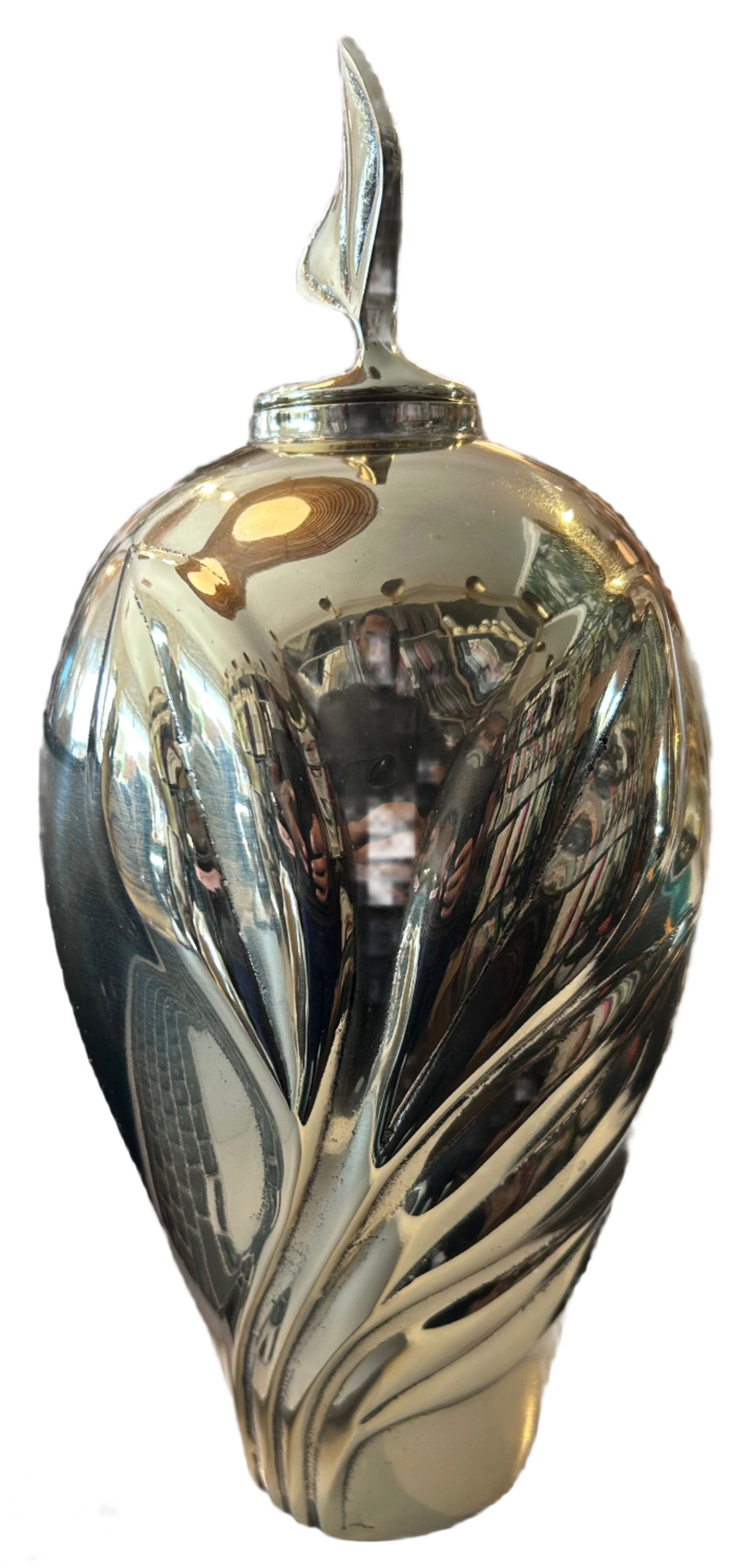 brass urn with lid