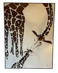 mid-century giraffe art