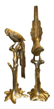 Load image into Gallery viewer, pair vintage silver parrots