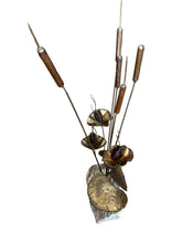 Load image into Gallery viewer, vintage metal lily sculpture