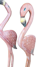Load image into Gallery viewer, pair vintage wood flamingos