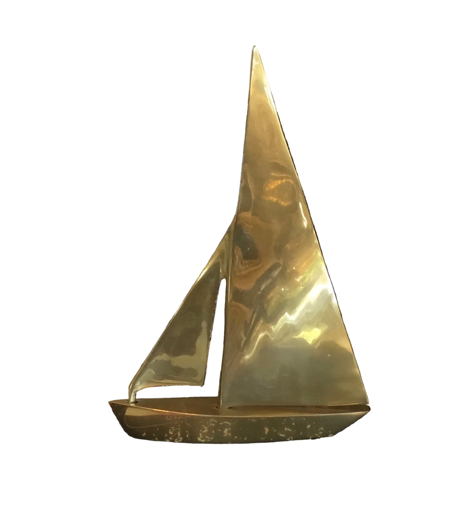 brass sailboat