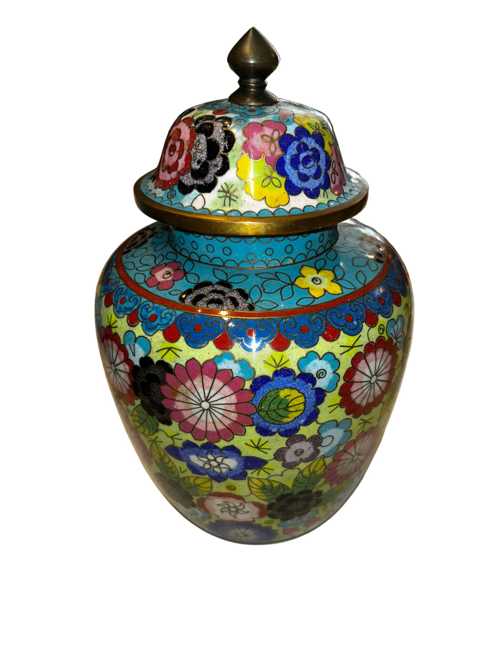 chinese cloisonné ginger jar