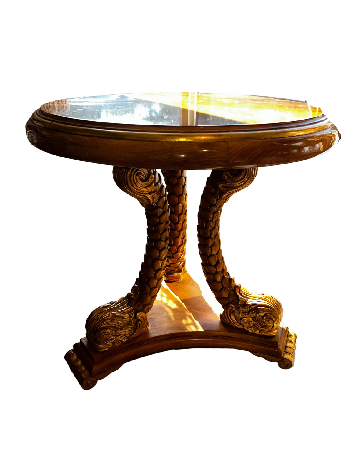 vintage hollywood regency table