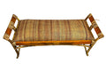 vintage bamboo bench