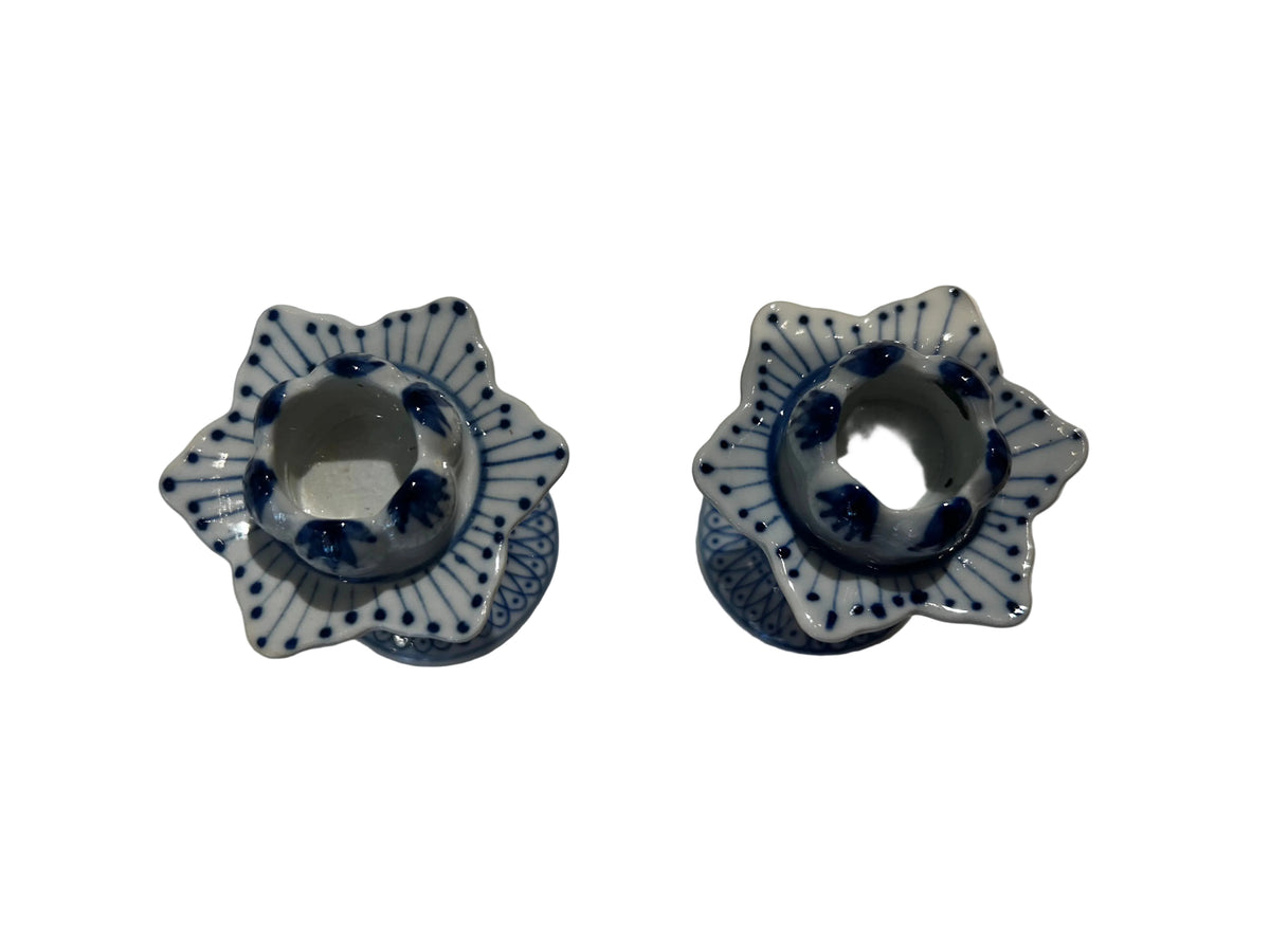 porcelain taper holder - pair