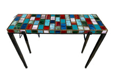 Load image into Gallery viewer, multi color glass tile console