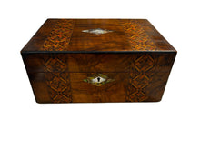 Load image into Gallery viewer, antique inlaid writing box