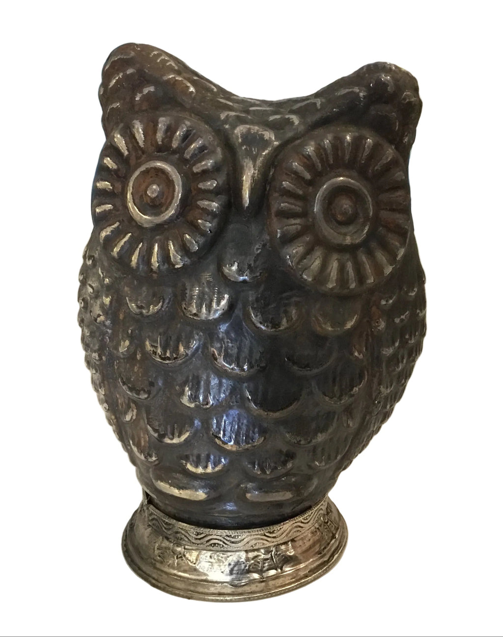 vintage blown glass owl
