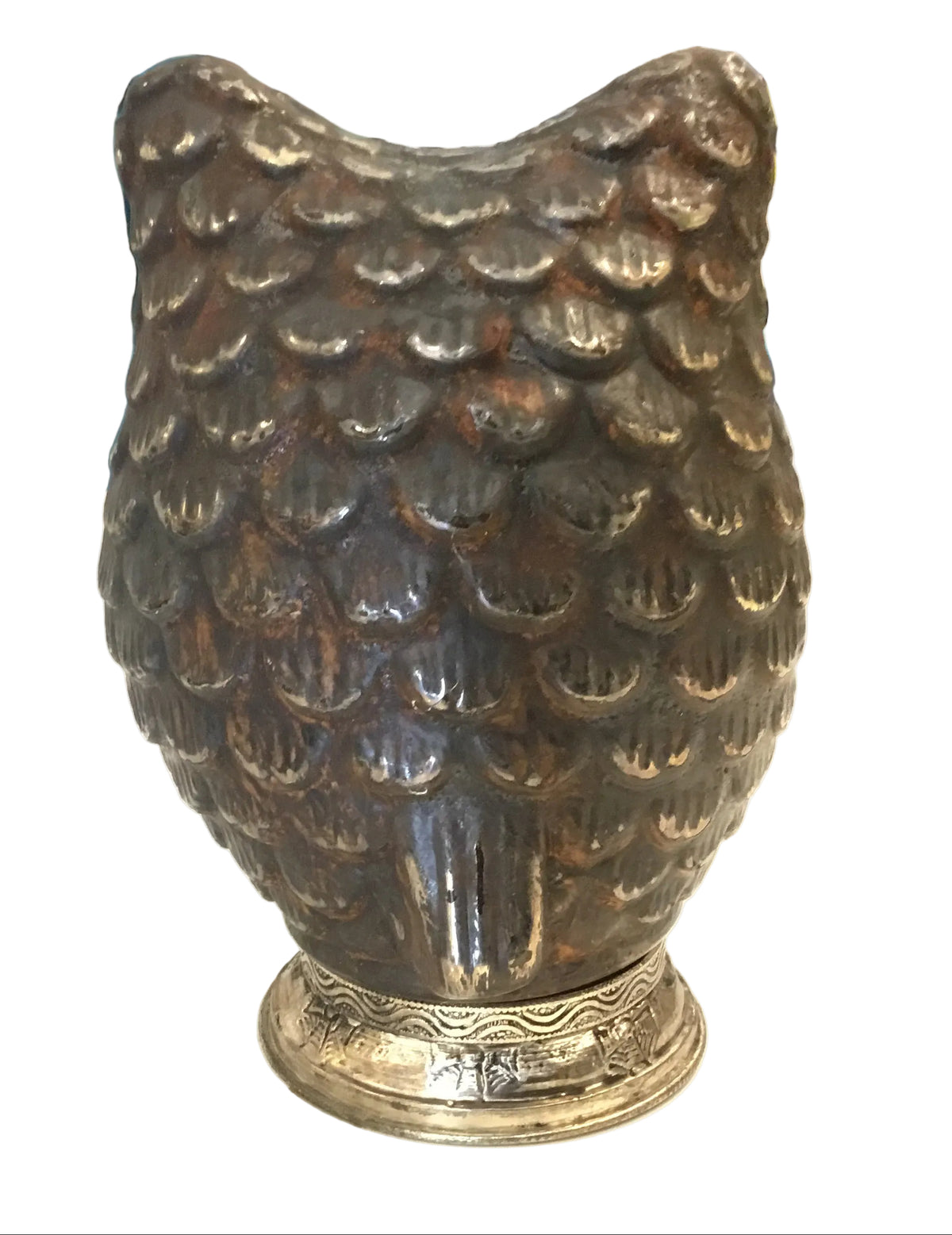 vintage blown glass owl