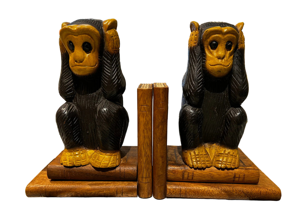 hear no evil bookends