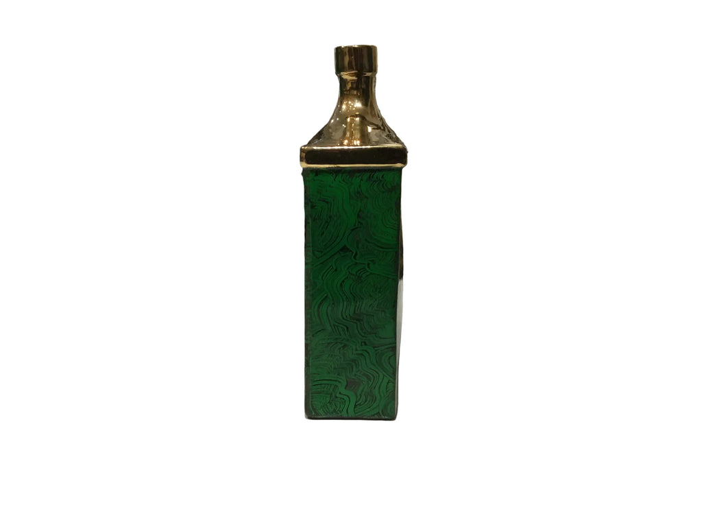 green malacite vase