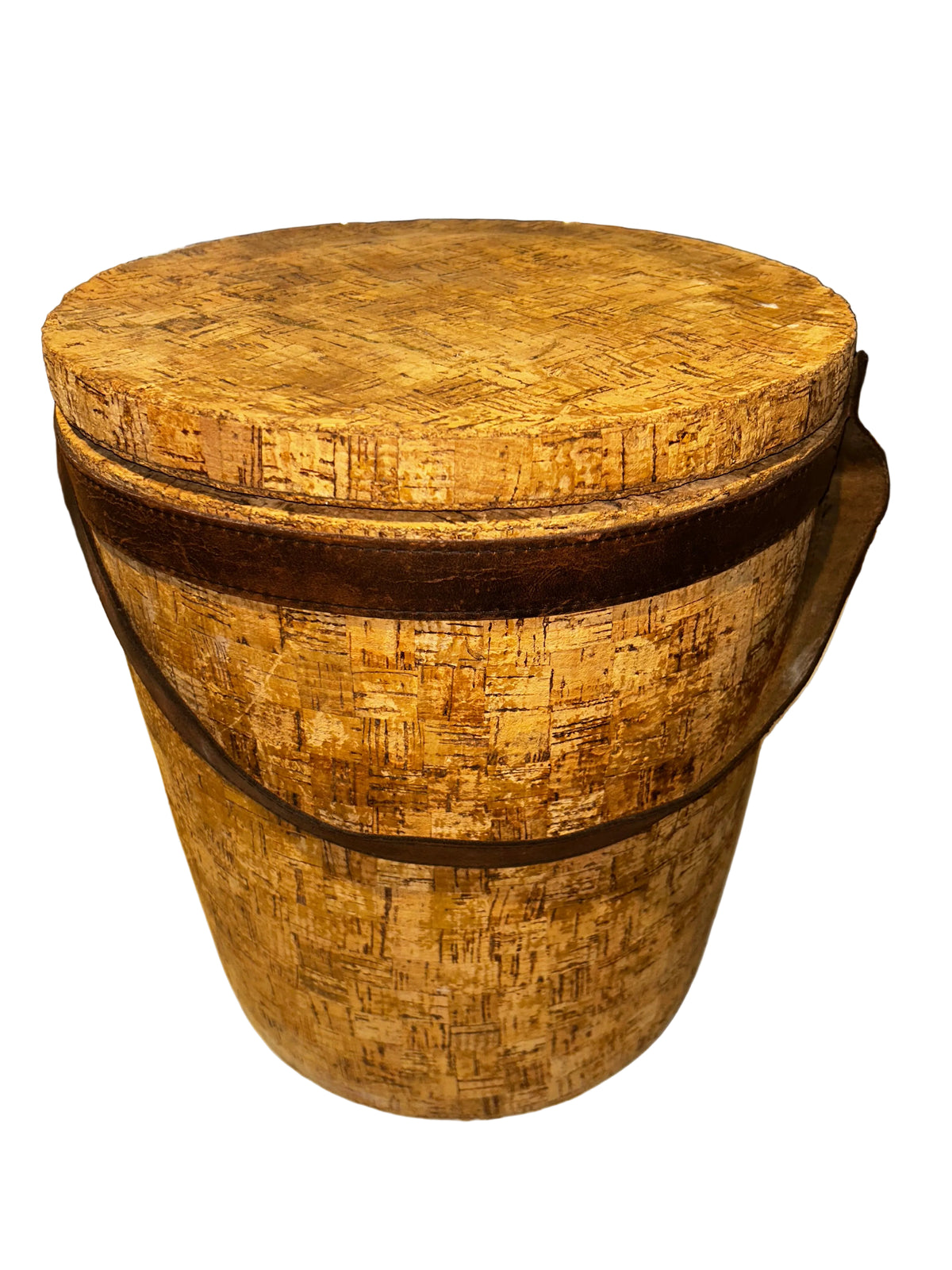 vintage cork ice bucket