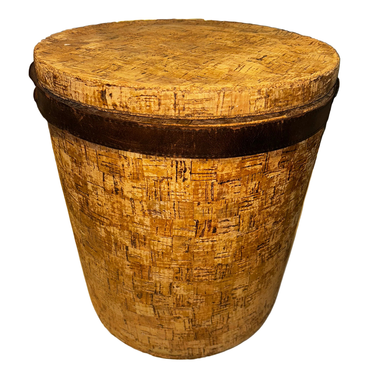 vintage cork ice bucket
