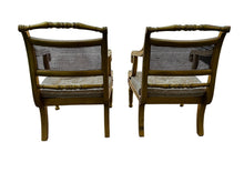 Load image into Gallery viewer, pair antique gold chairs