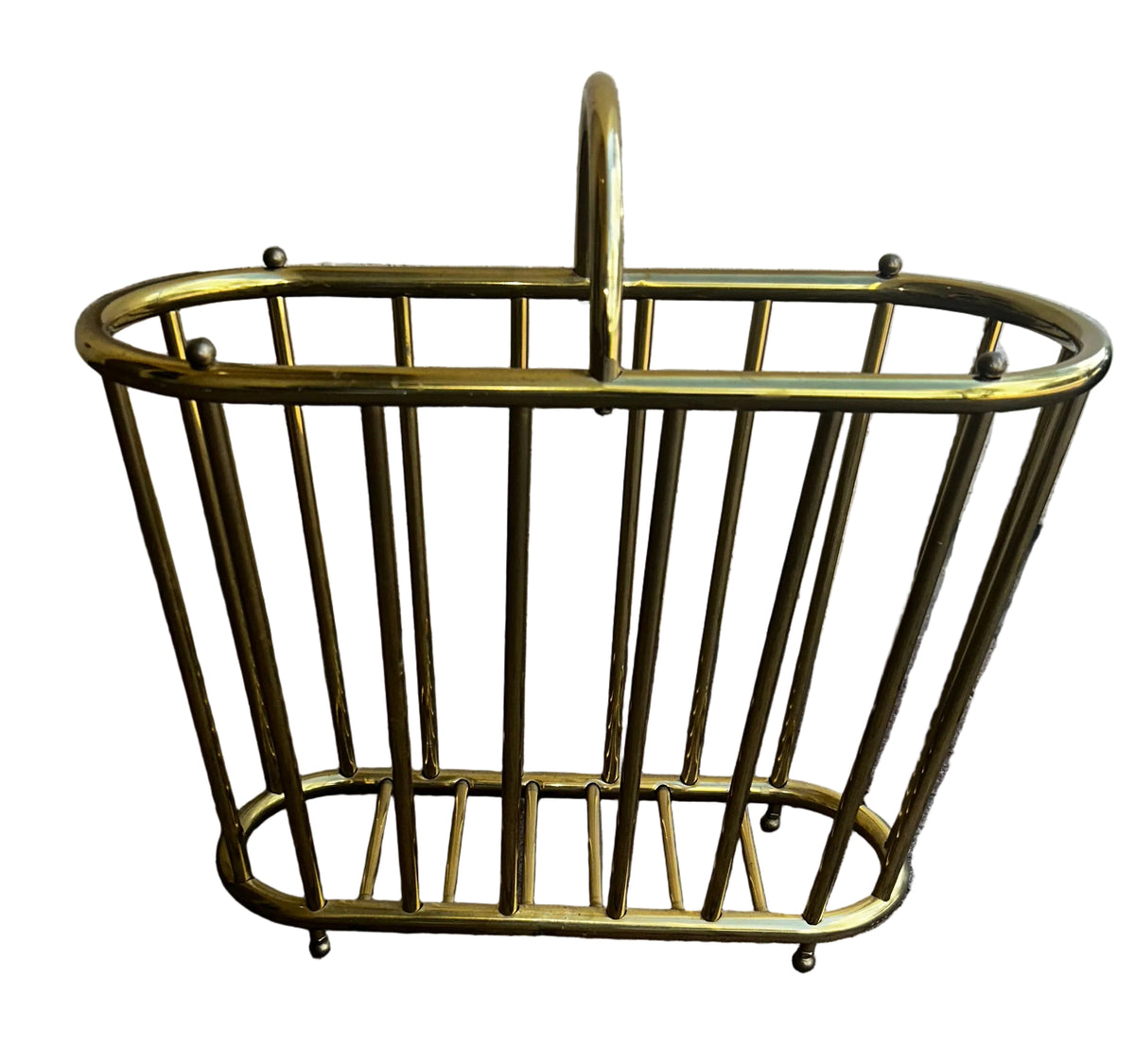 brass magazine basket