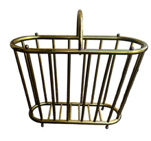 Load image into Gallery viewer, brass magazine basket