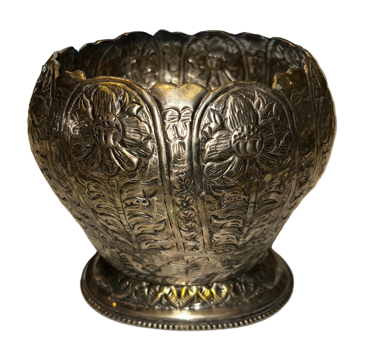 silver footed vessel