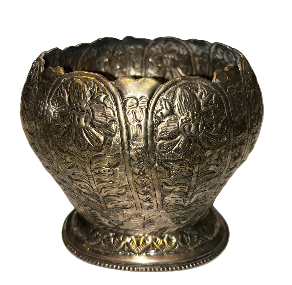 silver footed vessel