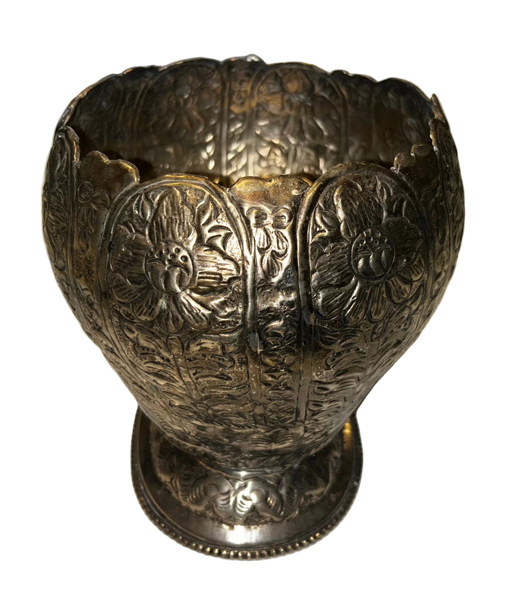 silver footed vessel