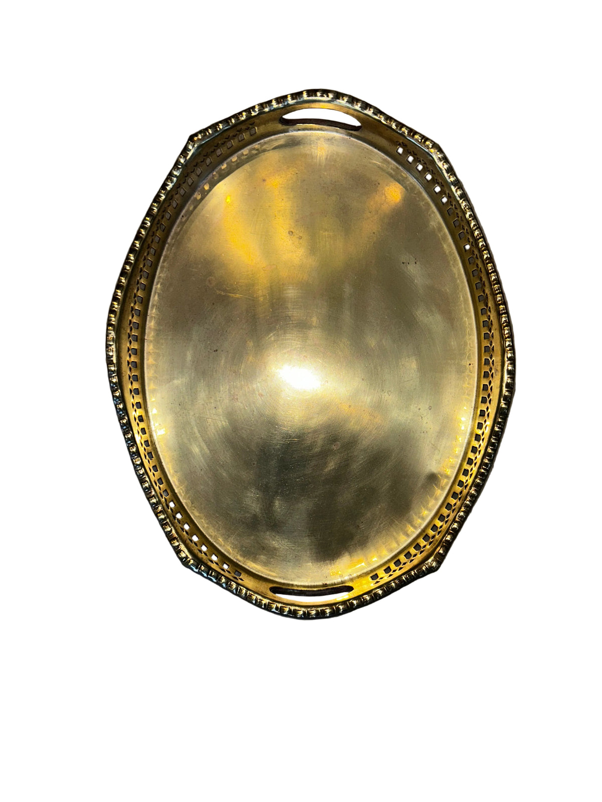 vintage brass tray