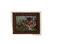 framed needle point tiger art