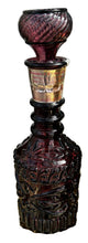 Load image into Gallery viewer, vintage amethyst glass decanter