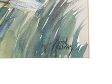 Load image into Gallery viewer, egret watercolor painting