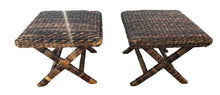 Load image into Gallery viewer, pair water hyacinth stools