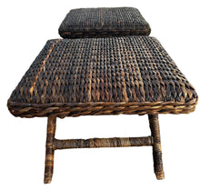 Load image into Gallery viewer, pair water hyacinth stools