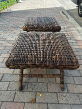 Load image into Gallery viewer, pair water hyacinth stools