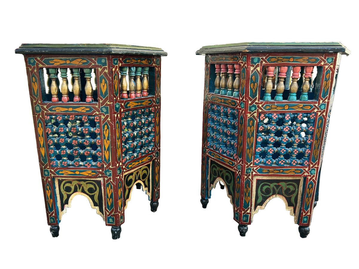 pair of moroccan side tables
