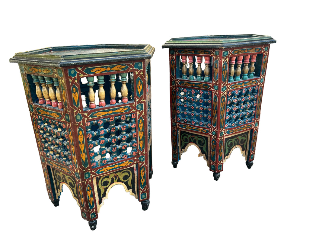 pair of moroccan side tables