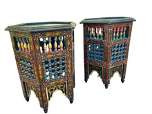 Load image into Gallery viewer, pair of moroccan side tables