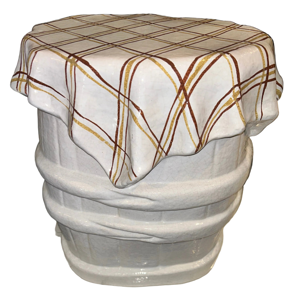 ceramic barrel stool