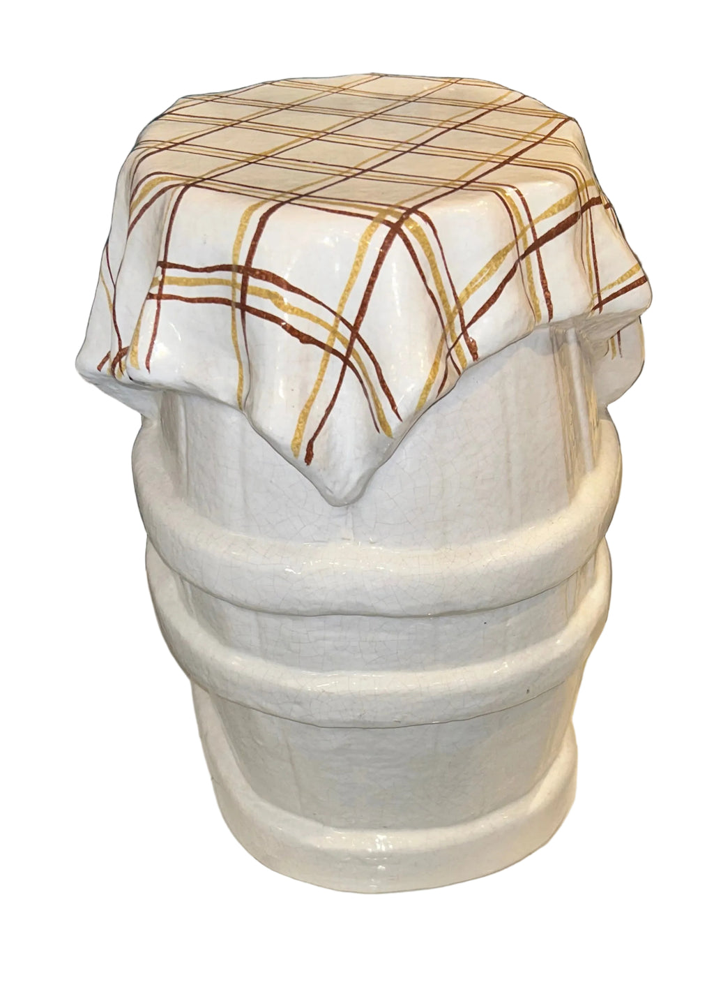 ceramic barrel stool